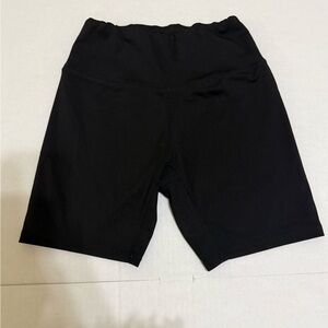 Women's Black High-Rise Athletic Bike Shorts